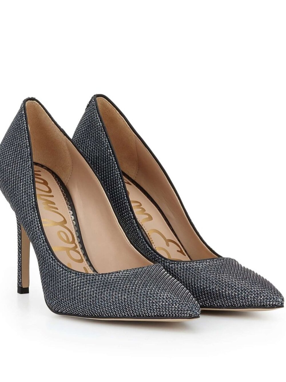 NEW Sam Edelman Hazel Heels Black Metallic Size 5 MSRP $120
